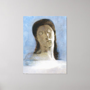 Odilon Redon, geschlossene Augen 1890 Leinwanddruck