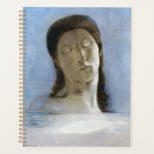 Odilon Redon, geschlossene Augen 1890 Planer (Vorderseite)