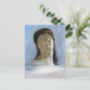 Odilon Redon, geschlossene Augen 1890  Postkarte