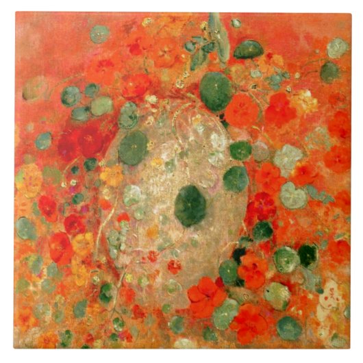 Odilon Redon - Nasturtien Fliese (Vorderseite)