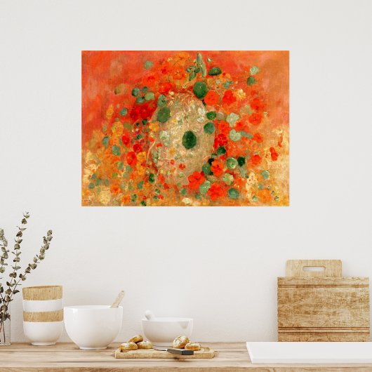 Odilon Redon - Nasturtien, Poster (Küche)