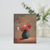 Odilon Redon - Nelken und Gipskraut, Postkarte (Stehend Vorderseite)