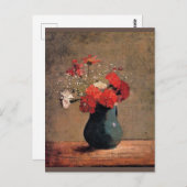 Odilon Redon - Nelken und Gipskraut, Postkarte (Vorne/Hinten)