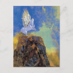 Odilon Redon Pegasus - Griechische Mythologie Symb Postkarte