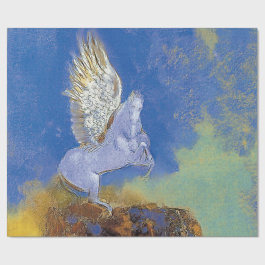 Odilon Redon Pegasus - Symbolismus für griechische Geschenkpapier (Flach)