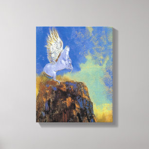 Odilon Redon Pegasus - Symbolismus für griechische Leinwanddruck