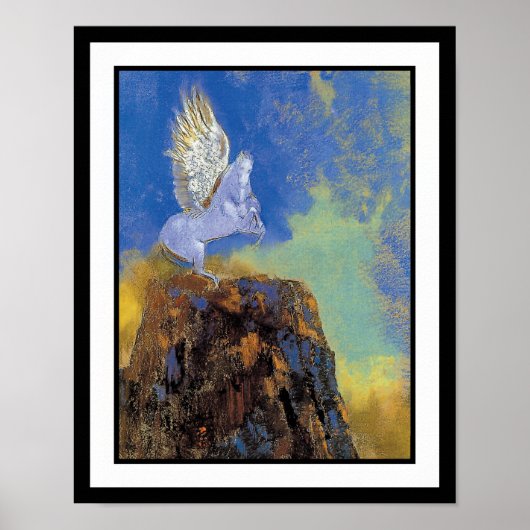 Odilon Redon Pegasus - Symbolismus für griechische Poster (Vorne)