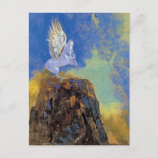Odilon Redon Pegasus - Symbolismus für griechische Postkarte (Vorderseite)