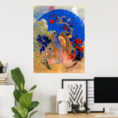 Odilon Redon - Profil unter einem Pfeil Poster (Heimbüro)