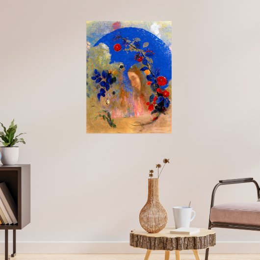 Odilon Redon - Profil unter einem Pfeil Poster (Wohnzimmer 3)