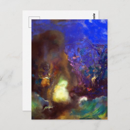 Odilon Redon Roger und Angelica Postkarte (Vorne/Hinten)