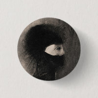 Odilon Redon. Rüstung. Dunkle Frau Gesicht. Symbol