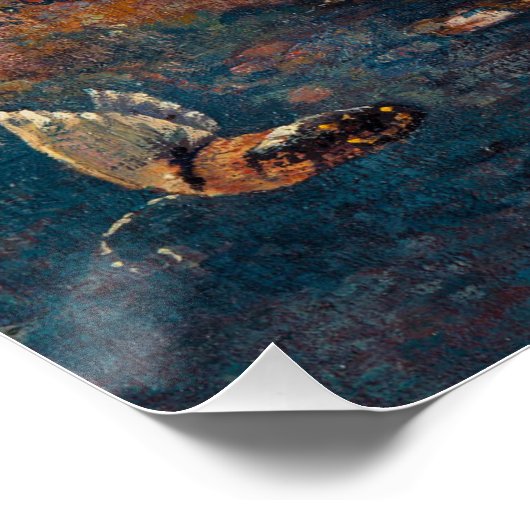 Odilon Redon - Schmetterlinge Poster (Ecke)