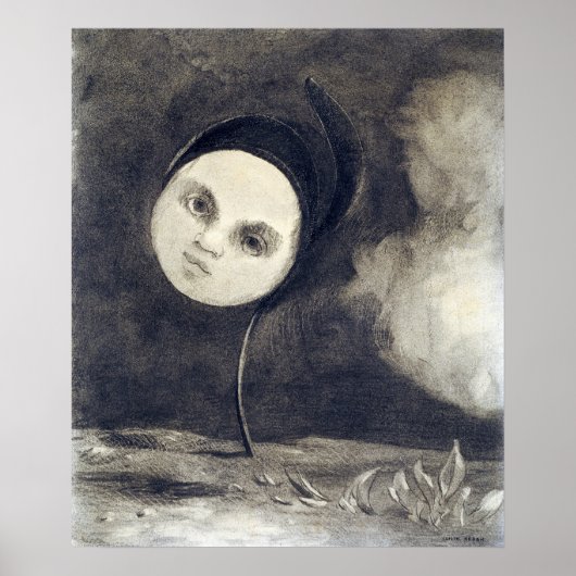 Odilon Redon, Seltsame Blume Poster (Vorne)