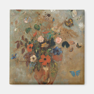 Odilon Redon Still Life mit Blume Magnet