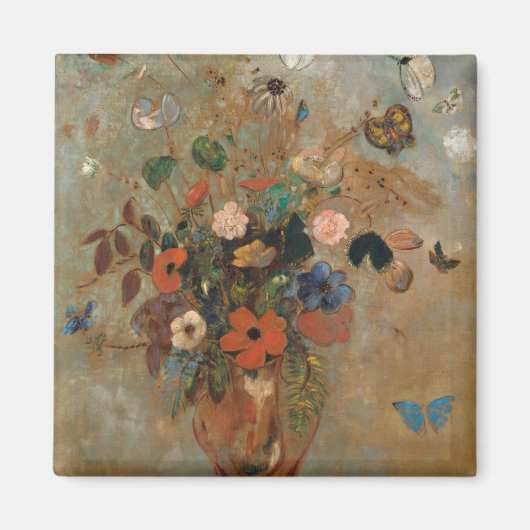 Odilon Redon Still Life mit Blume Magnet (Vorne)