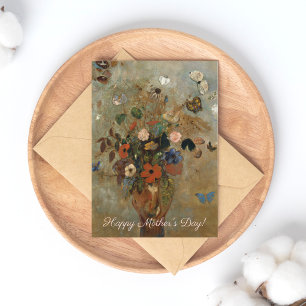 Odilon Redon, Stillleben mit Blumen, Muttertag Postkarte