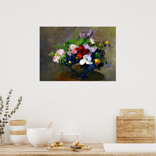 Odilon Redon - The Black Bowl Poster (Küche)