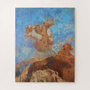 Odilon Redon The Chariot von Apollo Poster Puzzle
