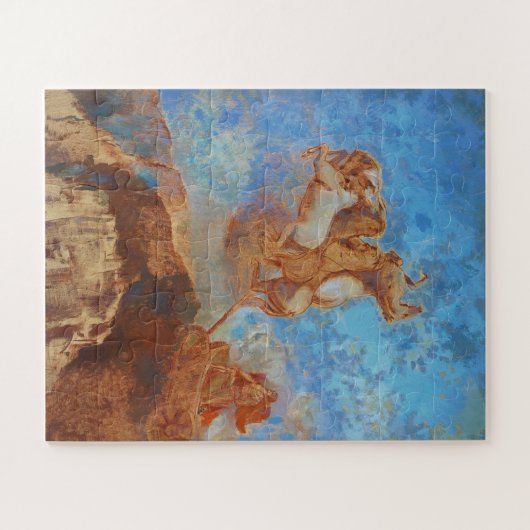 Odilon Redon The Chariot von Apollo Poster Puzzle (Horizontal)