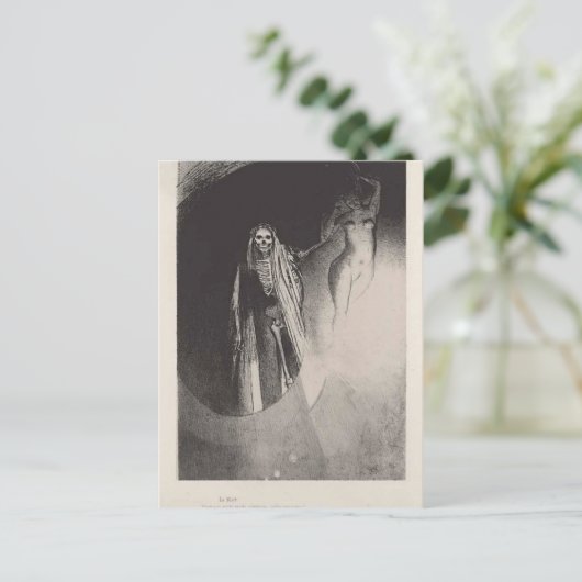 Odilon Redon - Tod Postkarte (Stehend Vorderseite)