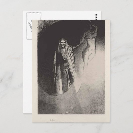 Odilon Redon - Tod Postkarte (Vorne/Hinten)