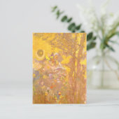 Odilon Redon - Tree on Yellow Background Postkarte (Stehend Vorderseite)