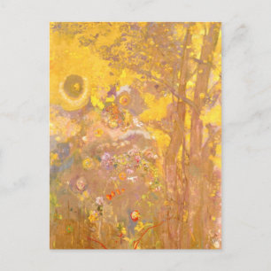 Odilon Redon - Tree on Yellow Background Postkarte