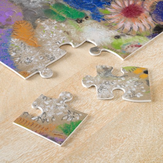 Odilon Redon's abstract flower background. Puzzle (Seite)