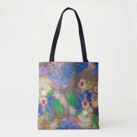 Odilon Redon's abstract flower background. Tasche (Vorderseite)