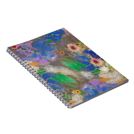 Odilon Redons abstrakte Blume Hintergrund. Notizblock (Rechte Seite)