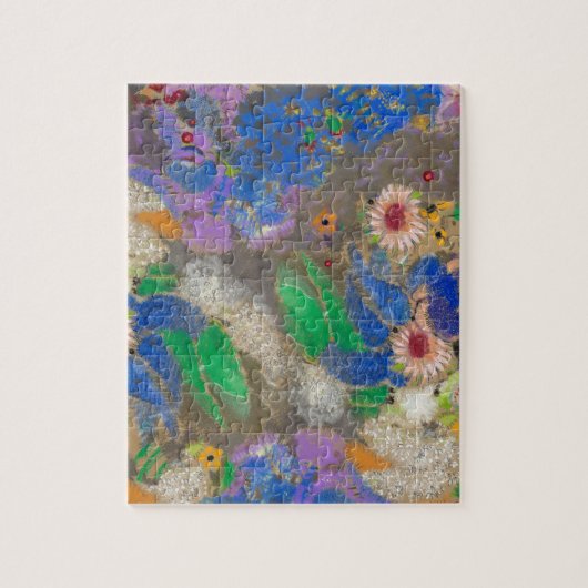 Odilon Redons abstrakte Blume Hintergrund. Puzzle (Vertikal)