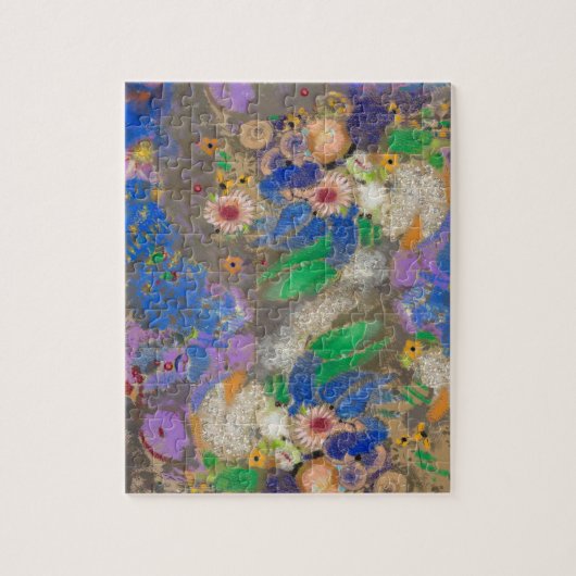 Odilon Redons abstrakte Blume Hintergrund. Puzzle (Vertikal)