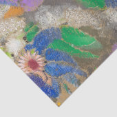 Odilon Redons abstrakte Blume Hintergrund. Seidenpapier (Ausschnitt)