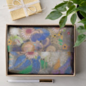 Odilon Redons abstrakte Blume Hintergrund. Seidenpapier (Geschenk)