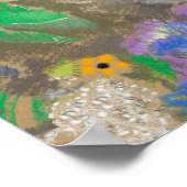 Odilon Redons abstrakte Blume Hintergrund. SM Poster (Ecke)
