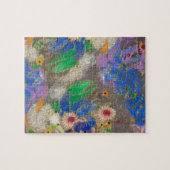 Odilon Redons abstrakter Blumenhintergrund. Puzzle (Horizontal)