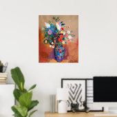 Odilon Redons Gemälde, Bouquet of Flowers, Poster (Heimbüro)