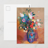 Odilon Redons Gemälde, Bouquet of Flowers, Postkarte (Vorne/Hinten)