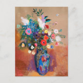 Odilon Redons Gemälde, Bouquet of Flowers, Postkarte (Vorderseite)