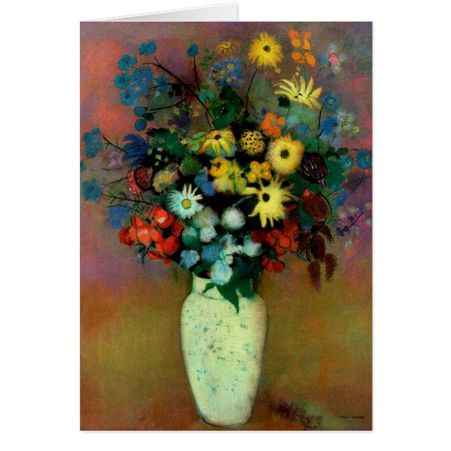 Odilon Redon's Vase mit Blume (1914) (Vorne)