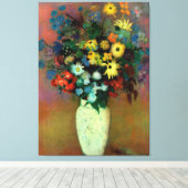 Odilon Redon's Vase mit Blume (1914) Leinwanddruck (Insitu (Holzboden))