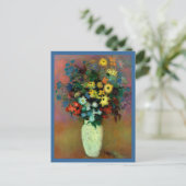 Odilon Redon's Vase mit Blume (1914) Postkarte (Stehend Vorderseite)