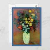 Odilon Redon's Vase mit Blume (1914) Postkarte (Vorne/Hinten)