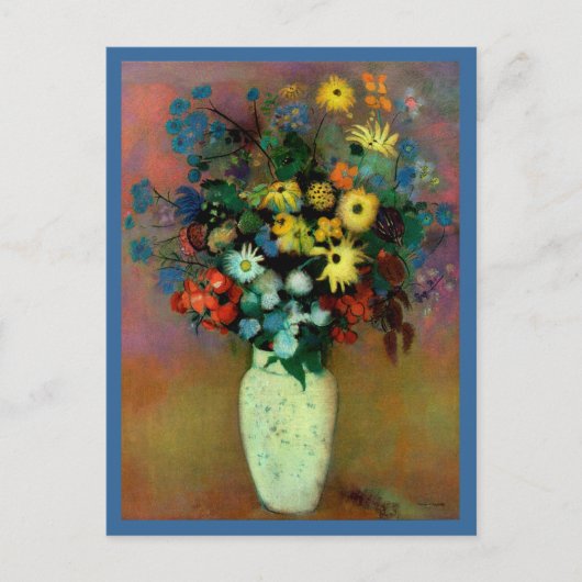 Odilon Redon's Vase mit Blume (1914) Postkarte (Vorderseite)