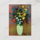 Odilon Redon's Vase mit Blume (1914) Visitenkarte (Rückseite)