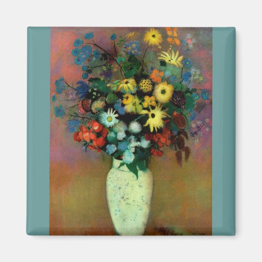 Odilon Redons Vasen mit Blumen (1914) Magnet (Vorne)