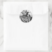 odin-14 runder aufkleber (Tasche)