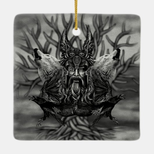 Odin - All-Vater Keramikornament (Rückseite)