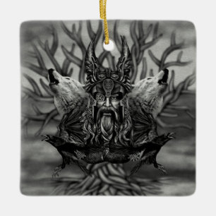 Odin - All-Vater Keramikornament